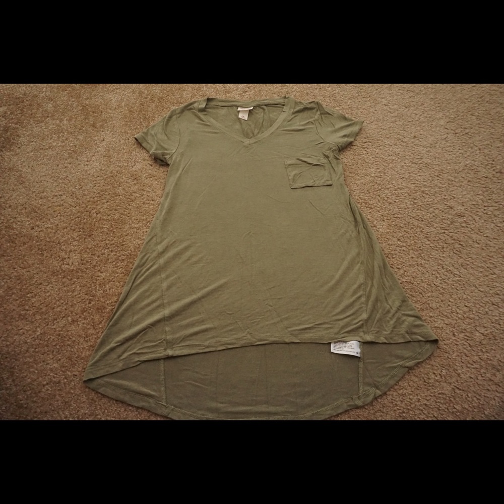 Light Green Mossimo Shirt Flared at bottom out